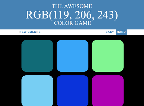 RGB Color Game